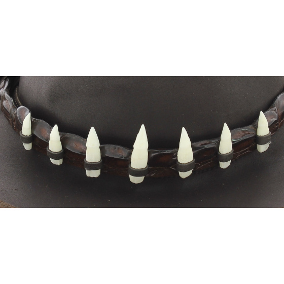 Chapeau Queensland Dent de Croco Marron - Jacaru Chapeau Queensland Dent de Croco Marron - Jacaru
