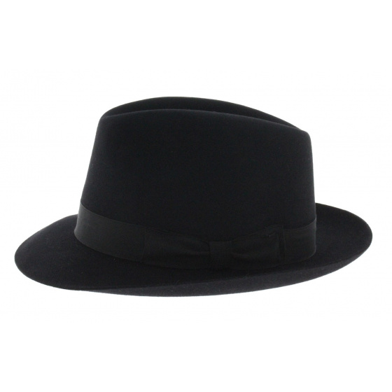Black Bogart Fedora Hat - Flechet