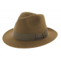 Wide-brimmed rabbit felt hat