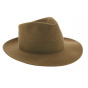 Wide-brimmed rabbit felt hat