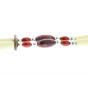 Hatband - Red Beaded Hat Trim