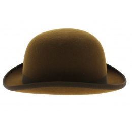 Brown Shrew Felt Bowler Hat - Traclet