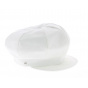 Anja White Linen Newsboy Cap - Mayser