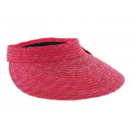 Visière paille rose - FLECHET