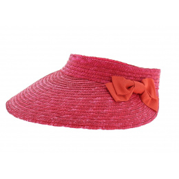 Visière paille rose - FLECHET