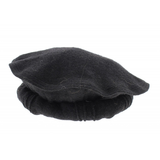 chapeau afghan pakol noir