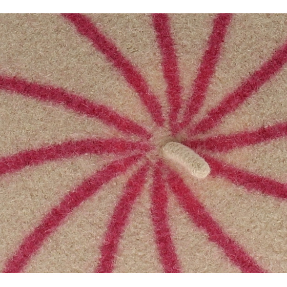 Pink Striped Beret - Le Béret Français