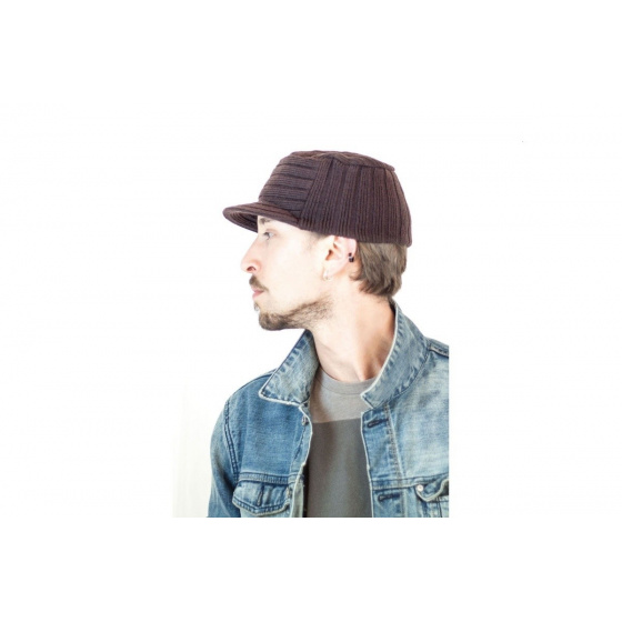 Bonnet casquette Tribe marron