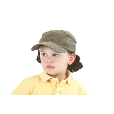 Beige sport neck cover cap for kids - Traclet children's cap shop Reference: 2612 | Chapellerie Traclet