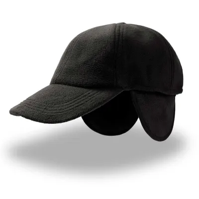 Casquette polaire noir cache oreille