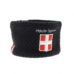 Black Headband Le Drapo Haute Savoie