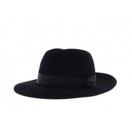 Bogarte Fur Felt Hat Navy Blue