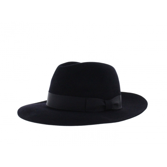 Bogarte Fur Felt Hat Navy Blue