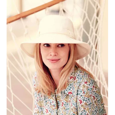 Hemp hat th9 - hemp wide-brimmed hat Reference: 2065 | Traclet Hat Shop