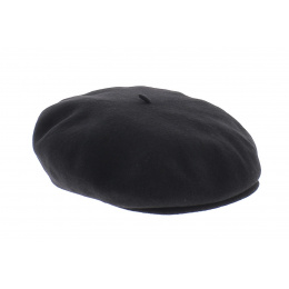 Black beret hat