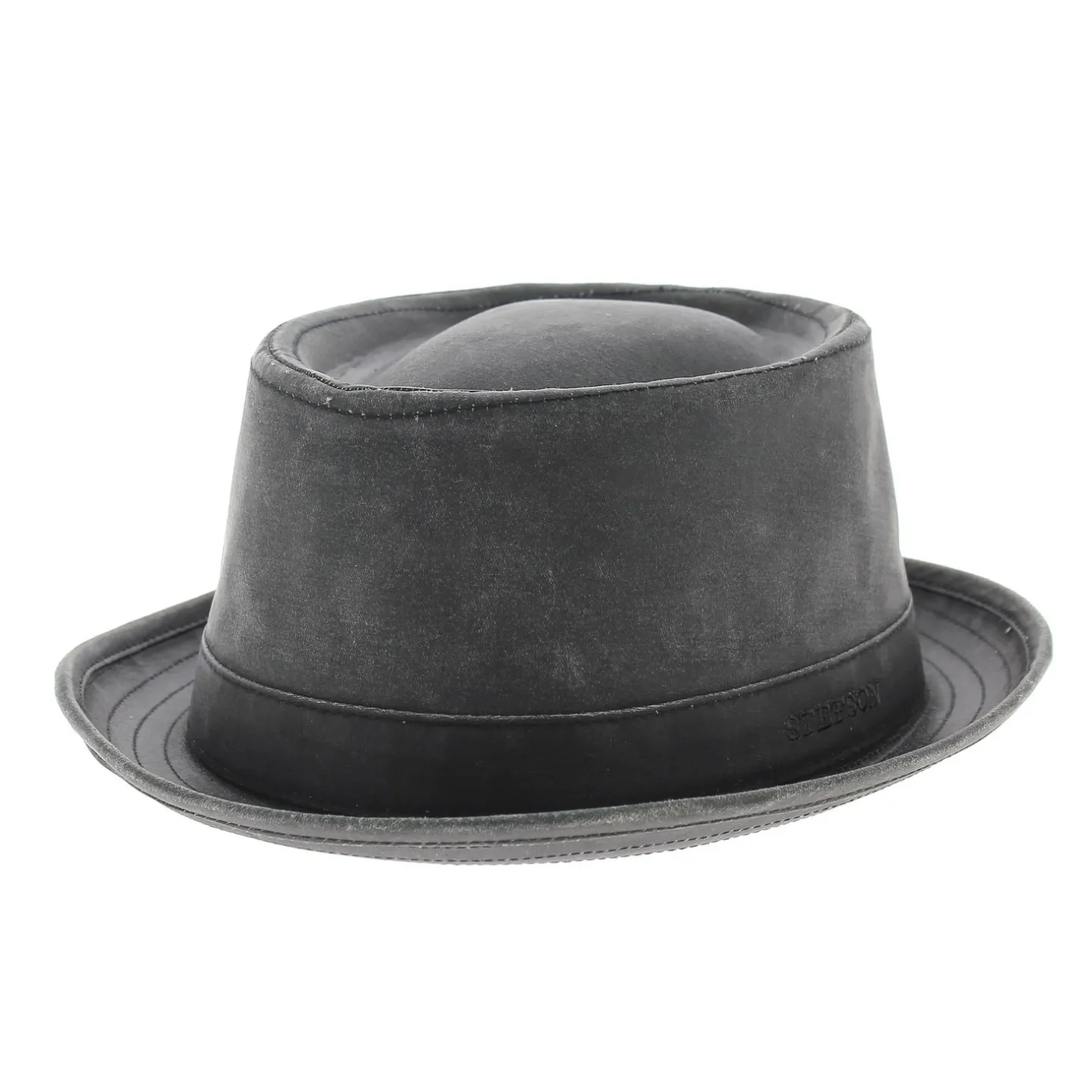 chapeau Odenton noir Pork Pie Stetson - 79 euros - boutique stetson Reference : 4771 | Chapellerie Traclet