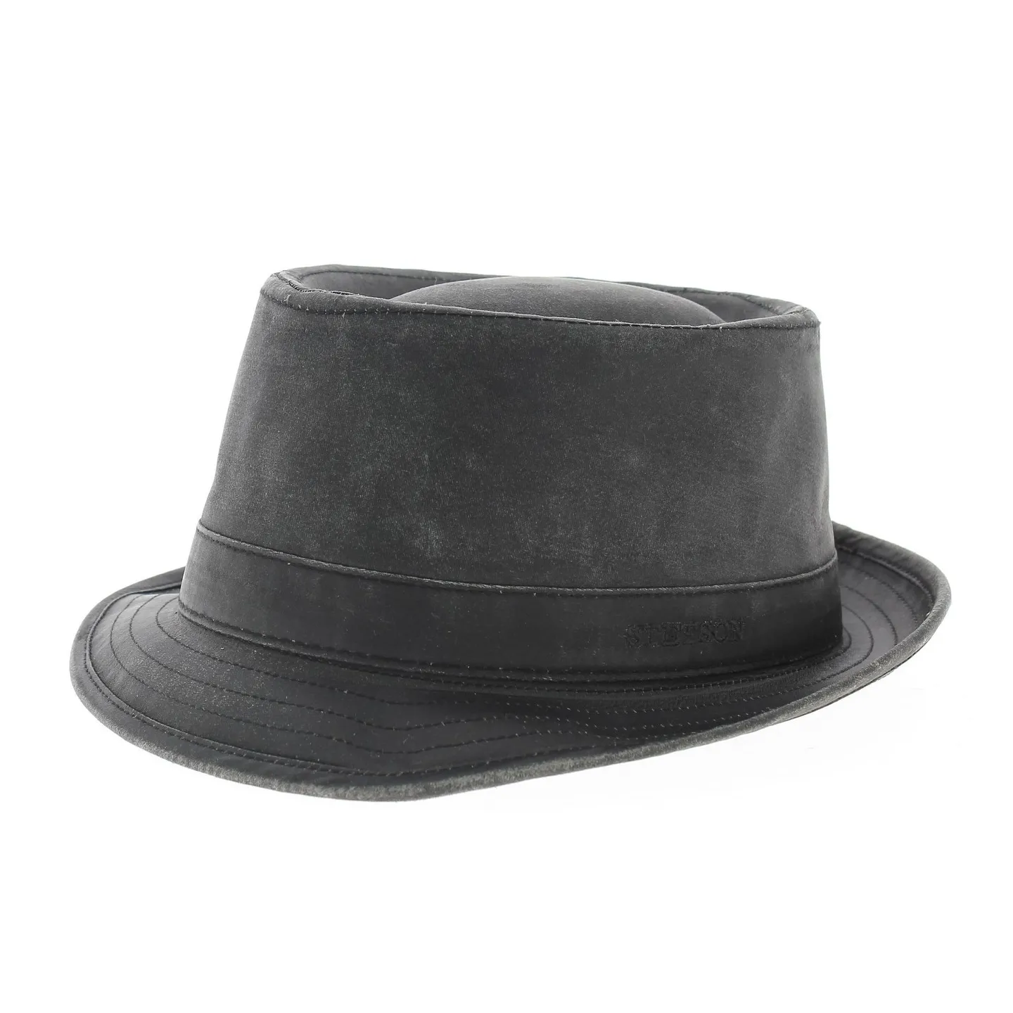chapeau Odenton noir Pork Pie Stetson - 79 euros - boutique stetson Reference : 4771 | Chapellerie Traclet