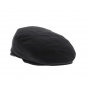 black English flat cap