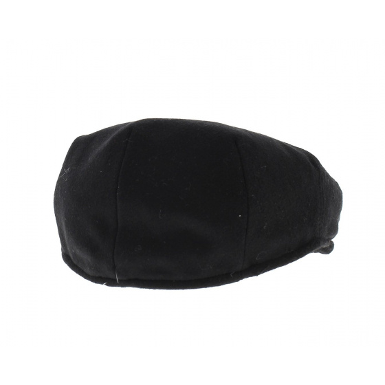 black English flat cap
