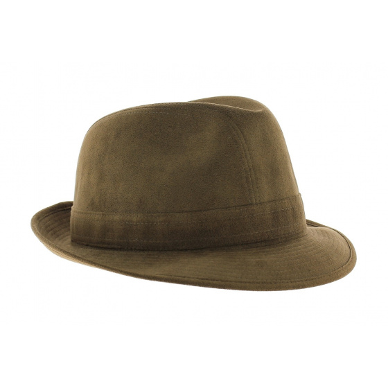 Trilby hat - Hazelnut Alcantara