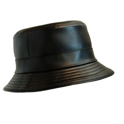 Cassel torpedo leather bucket hat Reference: 4701 | Traclet Hat Shop