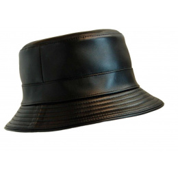 Cassel leather bucket hat
