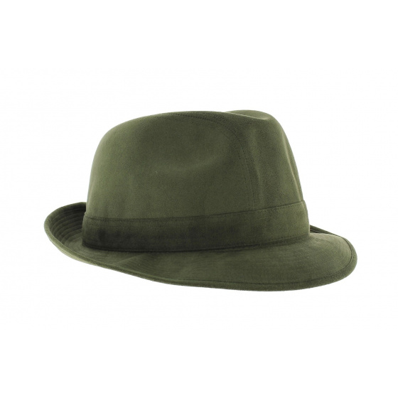 Trilby Hat - Green Alcantara