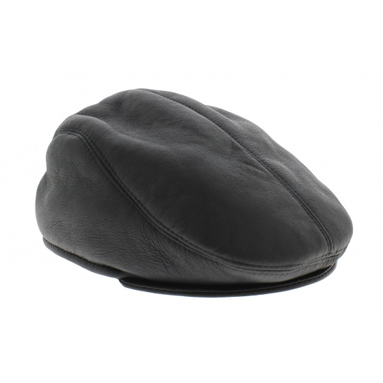 Marian Leather Cap with Ear Flaps Gena Marian Leather Cap with Ear Flaps Gena
