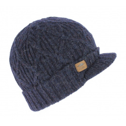 The Yukon brim navy beanie cap