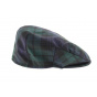 Green and blue Limerick tartan cap