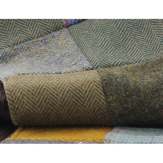 Echarpe Patchwork en velours côtelé