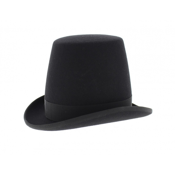 Black Wool Felt Girondin Hat - Traclet
