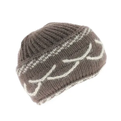 Bonnet Femme mamie angora - achat bonnet mamie grand mere-Marron Reference : 3102 | Chapellerie Traclet