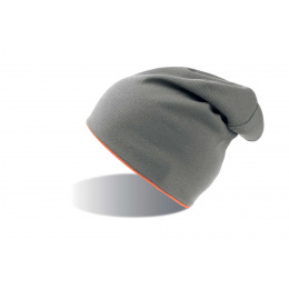 Extreme Grey Reversible Neon Orange Beanie