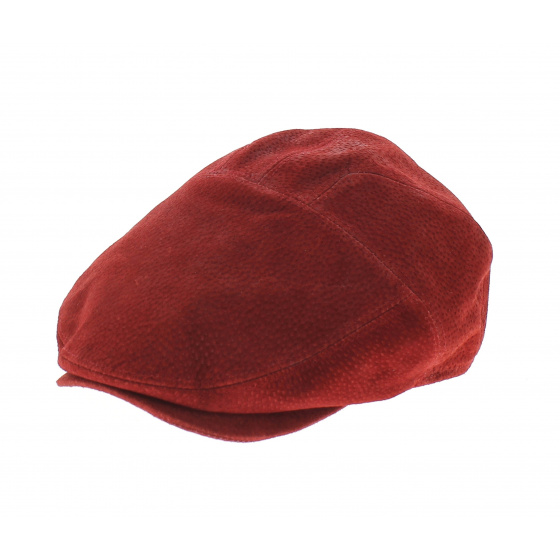 Casquette Ralph Cuir Rouge - Traclet