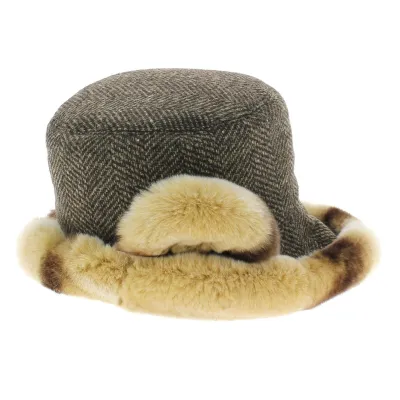 achat chapeau femme lapin - chapeau cuir femme Reference : 2967 | Chapellerie Traclet