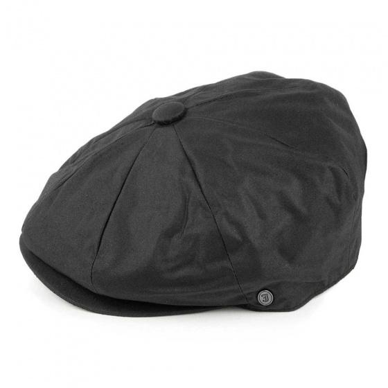 Casquette toile cirée noir JAXON
