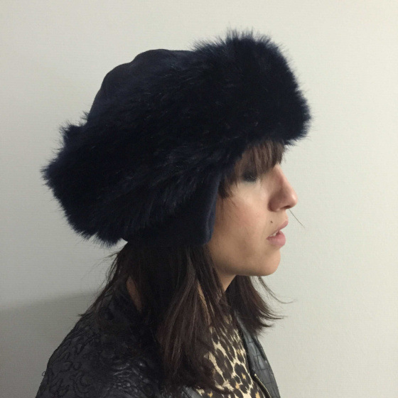 Women's Chamonix Fur Beanie - Black