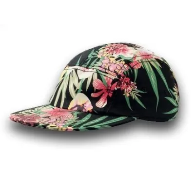 Casquette ATLANTIS 5 Panel Fantasy Noir Reference : 1512 | Chapellerie Traclet