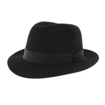 Chapeau Fedora noir Le François Reference : 350 | Chapellerie Traclet