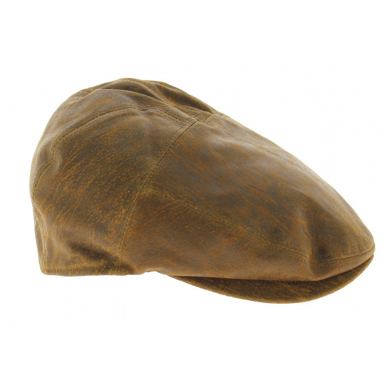 Casquette Cuir Camel Ralph - Traclet