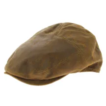 Casquette Cuir Camel Ralph - Traclet Reference : 5130 | Chapellerie Traclet