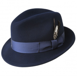 Navy Trilby Tino Hat - Bailey