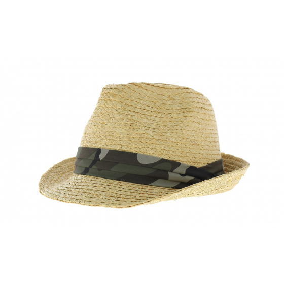 Camouflage trilby hat