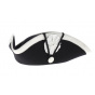 Revolution Tricorn with Silver Border Black Felt