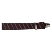 Bretelles Larges Rayures Aubergine Reference : 1698 | Chapellerie Traclet