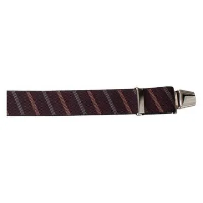 Eggplant Wide Striped Suspenders Reference: 1698 | Traclet Hat Shop