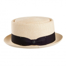Beige Pork Pie Hat