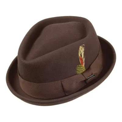 chapeau porkpie Keaton tissu - achat Reference : 2346 | Chapellerie Traclet