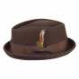 Jaxon Keaton Porkpie Hat Brown